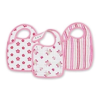 Snap Bibs- 3 Pk. Princess Posie