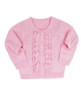 Pink Ruffled Cardigan