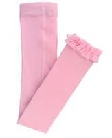 Pink Footless Ruffle Tights