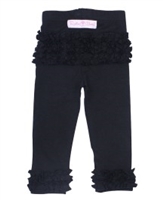 Black Ruffle Leggings